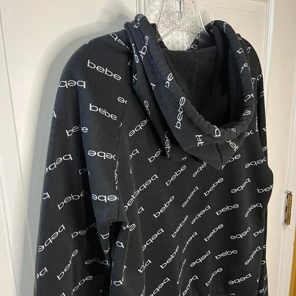 Black bebe hoodie with front - Picture 5 of 5